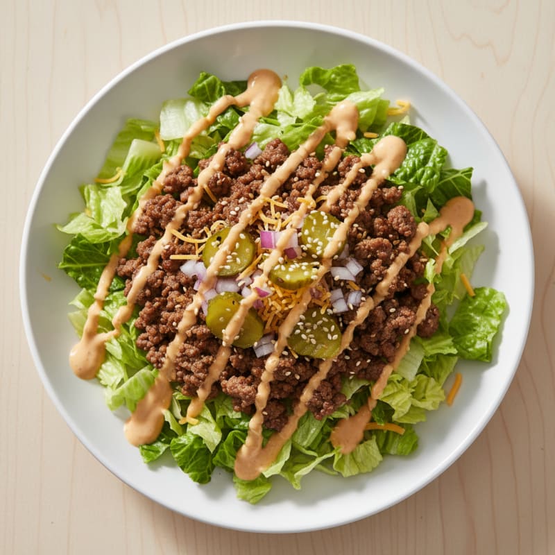 Big Mac Inspired Protein Bowl