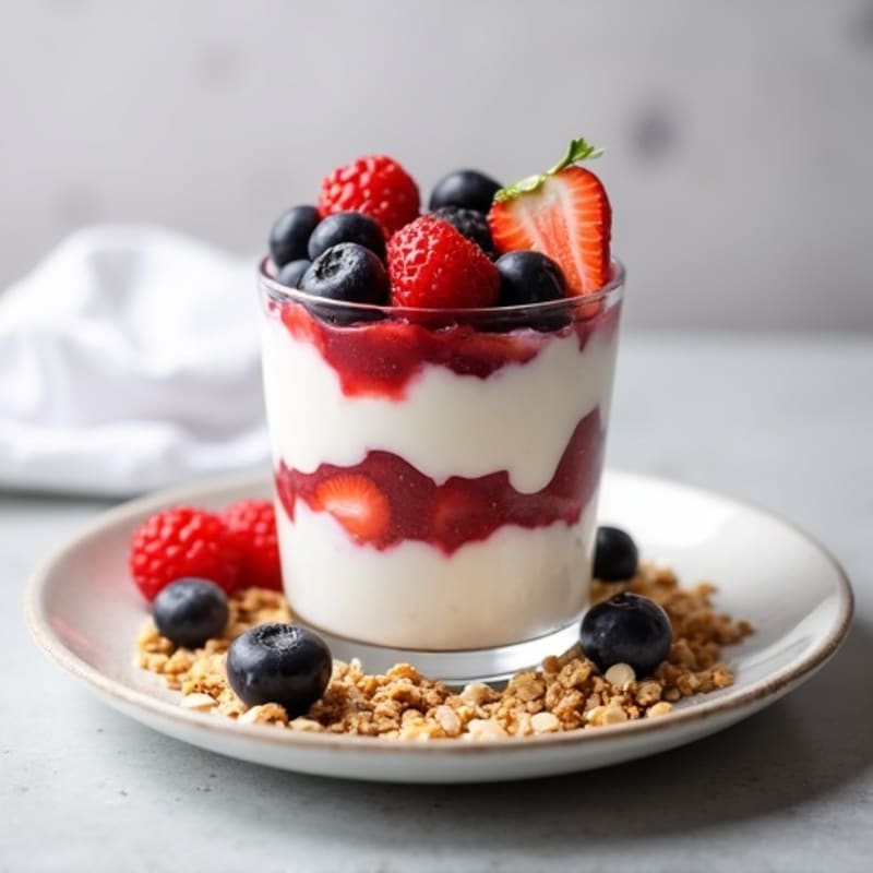 Creamy Greek Yogurt Protein Parfait with Mixed Berries