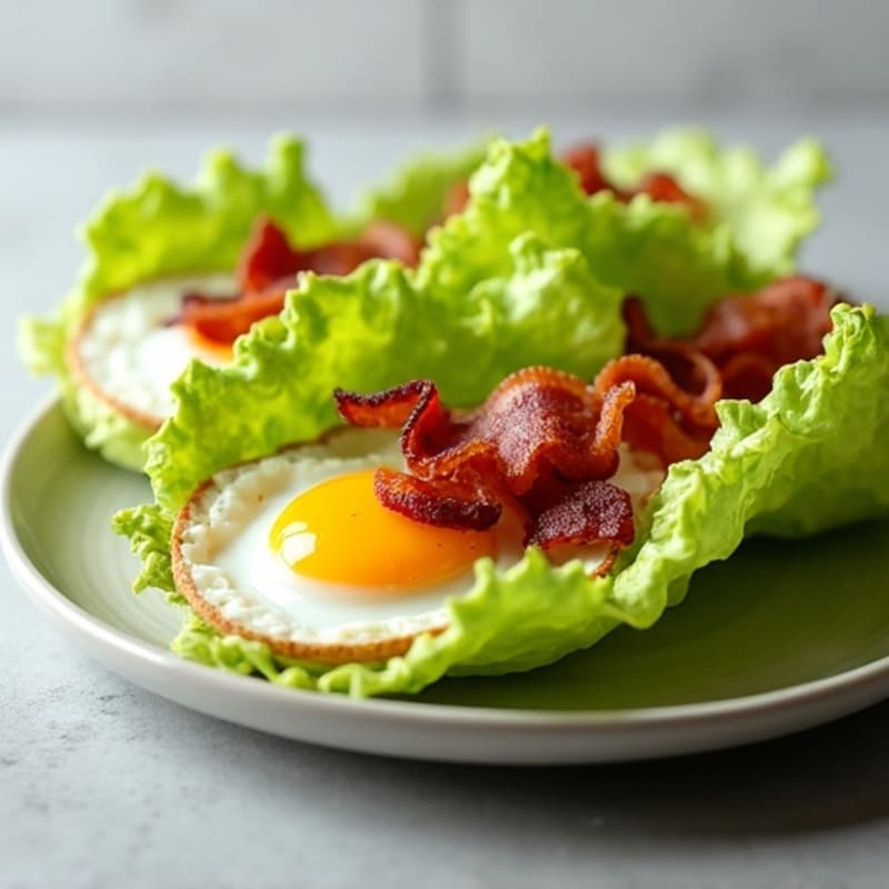 Crispy Bacon and Creamy Avocado Lettuce Wraps