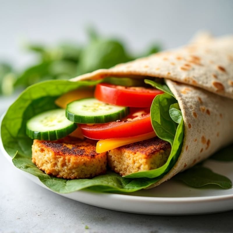 Fresh Veggie Hummus Wrap