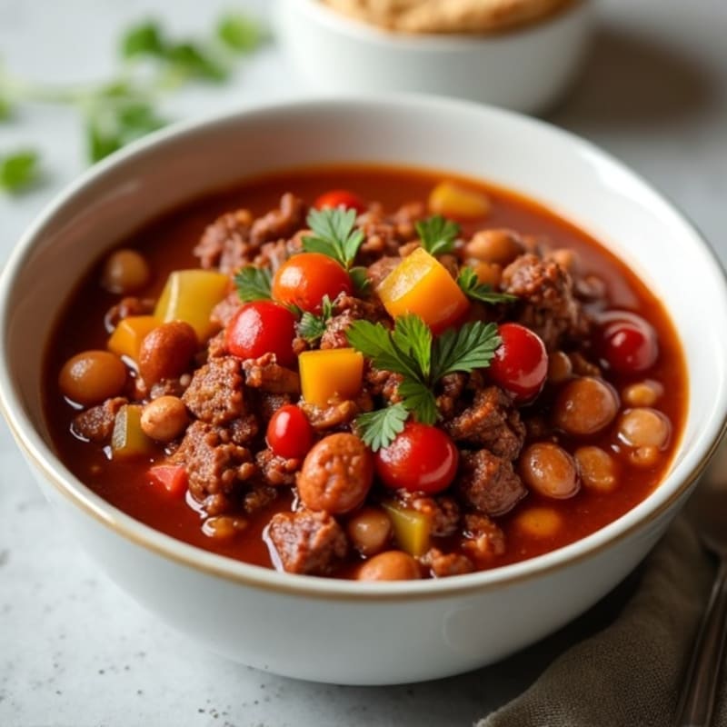 Hearty Slow Cooker Beef Chili
