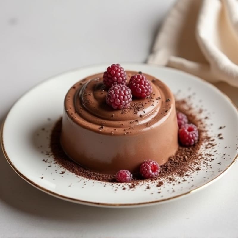 Silky Chocolate Protein Pudding with Greek Yogurt