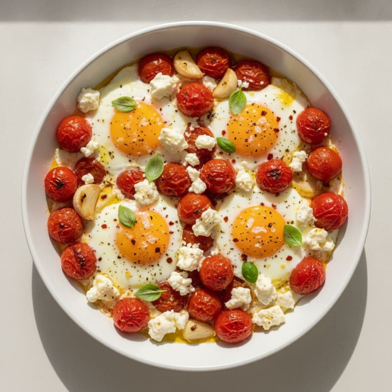 Baked Eggs with Roasted Tomatoes