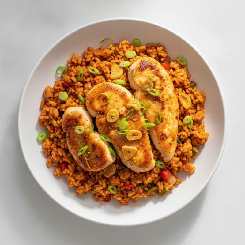 Chili-Lime Chicken with Kimchi Rice