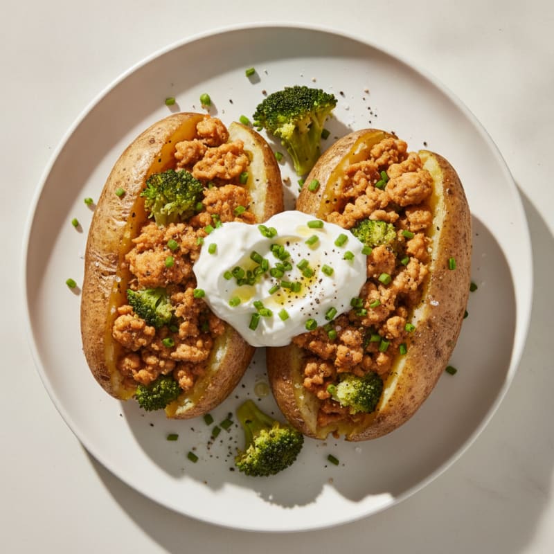 Loaded Baked Potatoes with Chives
