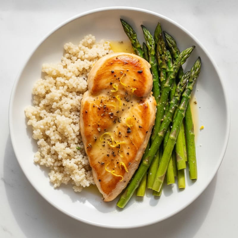 Lemon Herb Chicken with Roasted Asparagus