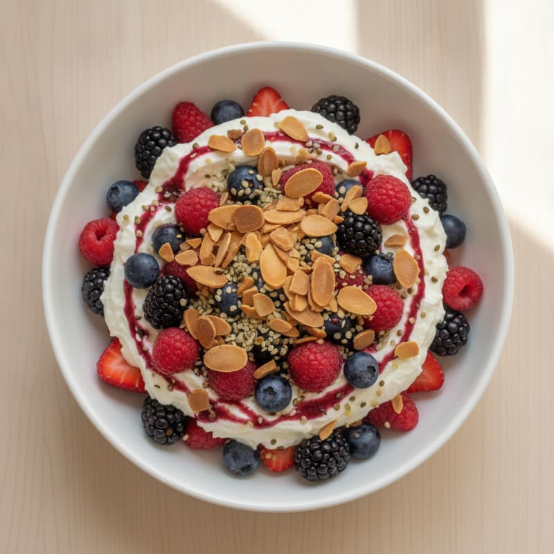Creamy Greek Yogurt Protein Parfait with Mixed Berries