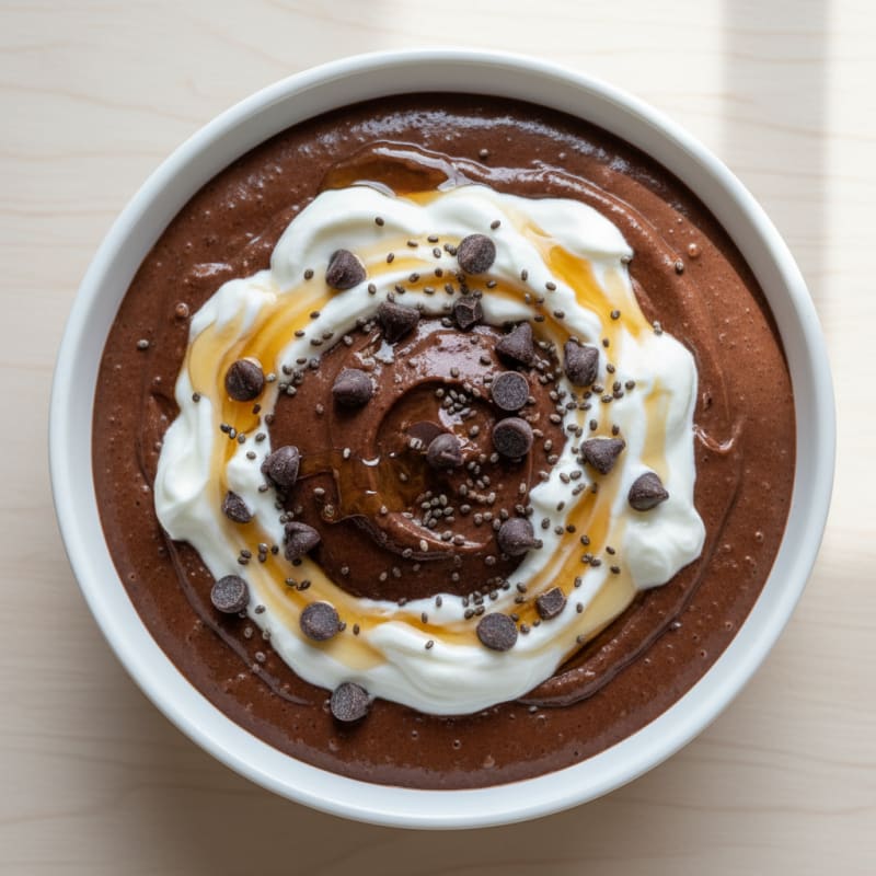 Silky Chocolate Protein Pudding with Greek Yogurt