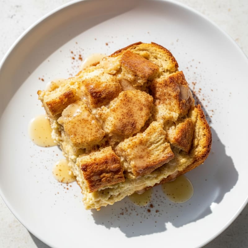 Cottage Cheese Protein Bread Pudding