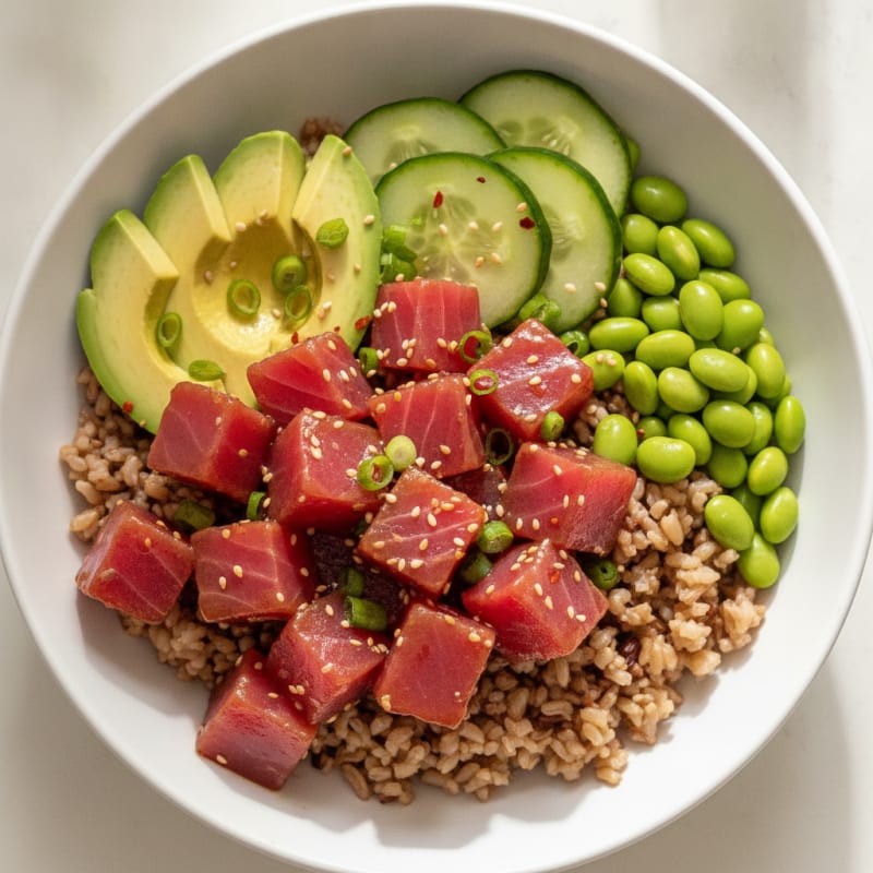 Hawaiian Ahi Tuna Poke Bowl