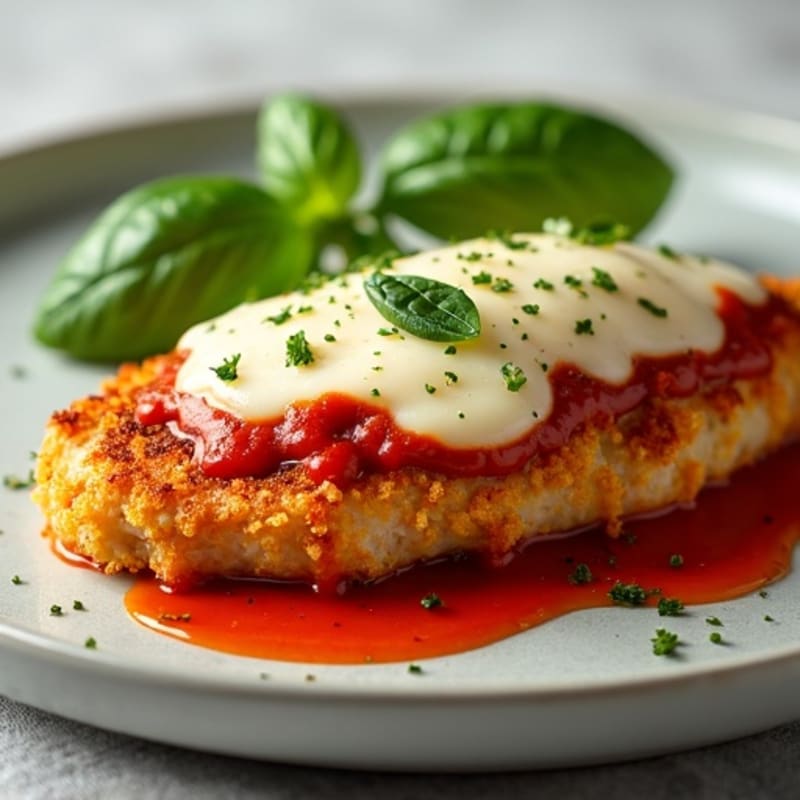 Crispy Baked Chicken Parmesan with Fresh Herbs