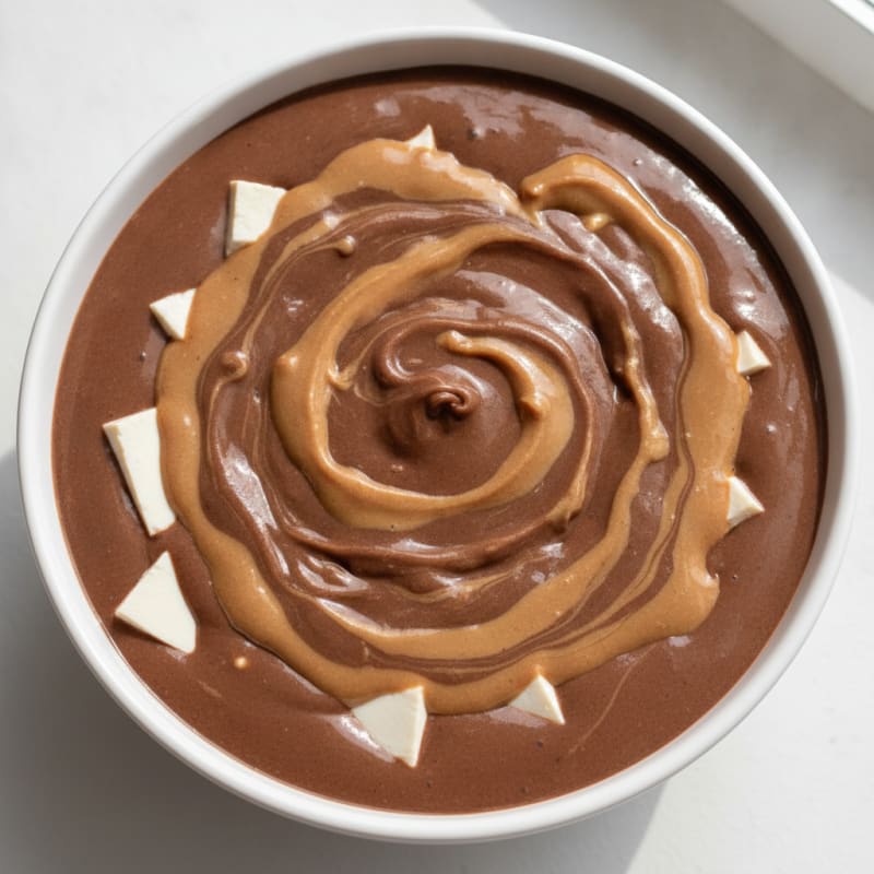 Chocolate Protein Shake with Silken Tofu and Peanut Butter