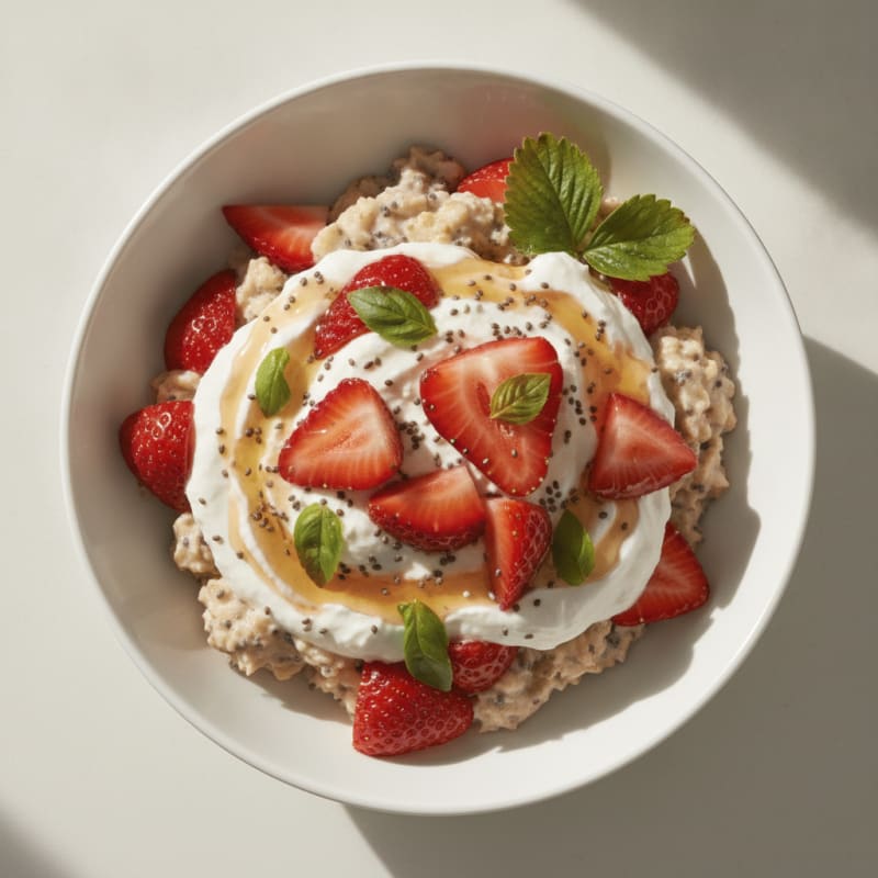 Strawberry Shortcake Overnight Oats
