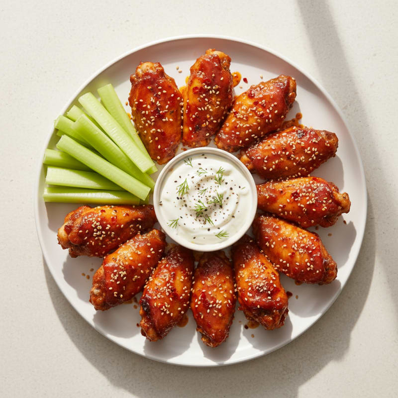 Sweet and Spicy BBQ Chicken Wings