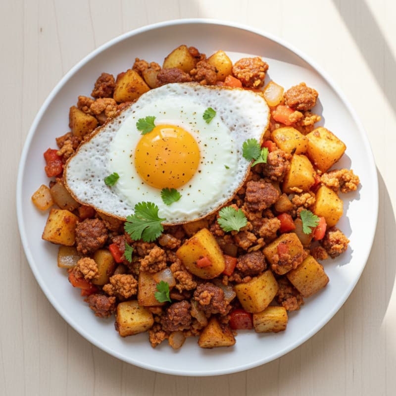 Spicy Chorizo and Potato Hash