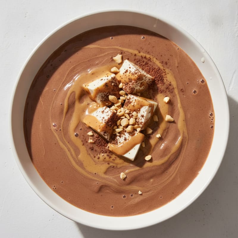 Protein Chocolate Shake with Peanut Butter and Silken Tofu