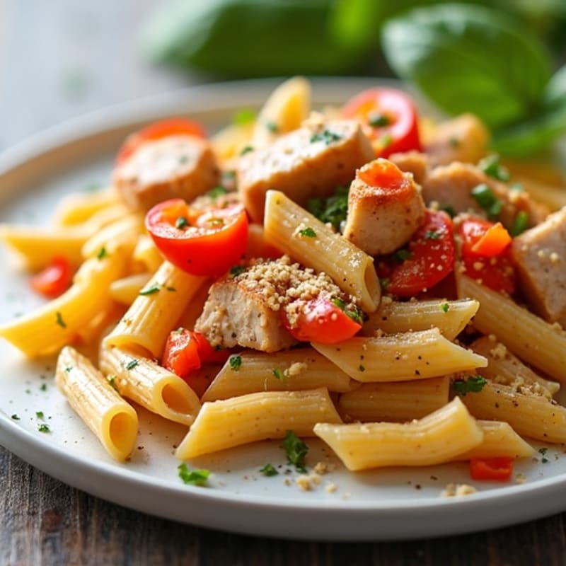 Creamy Cajun Chicken Pasta with Bell Peppers