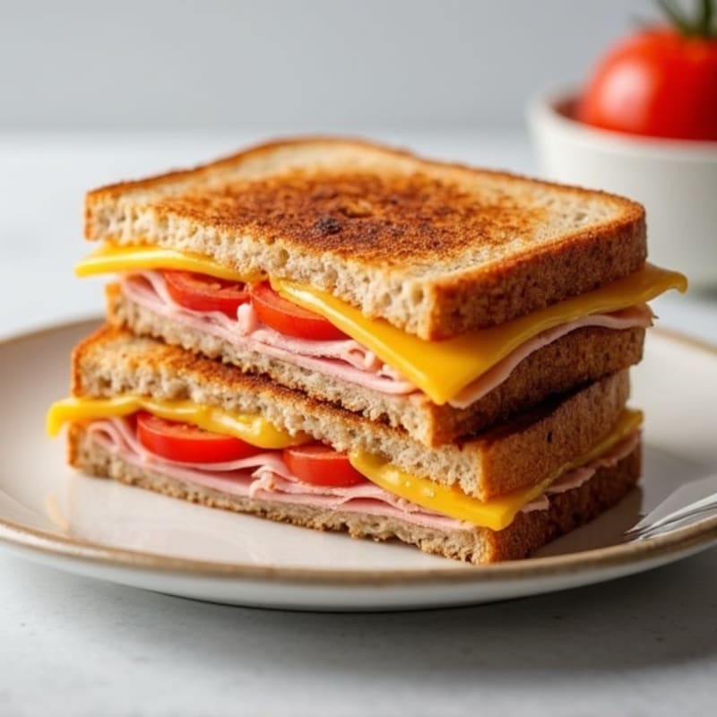 Lean Ham and Swiss Whole Grain Melt