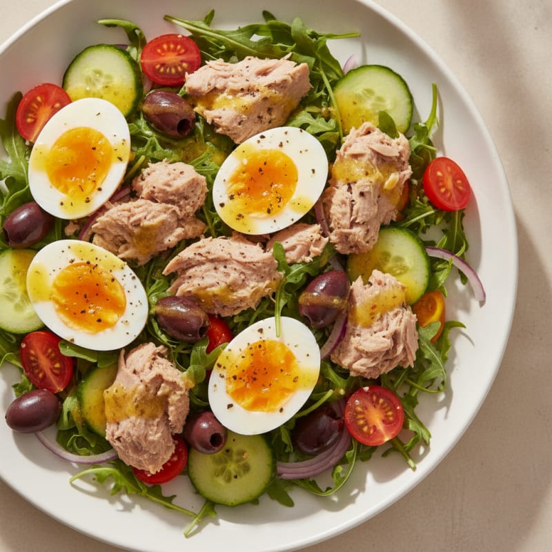 Mediterranean Tuna and Egg Salad
