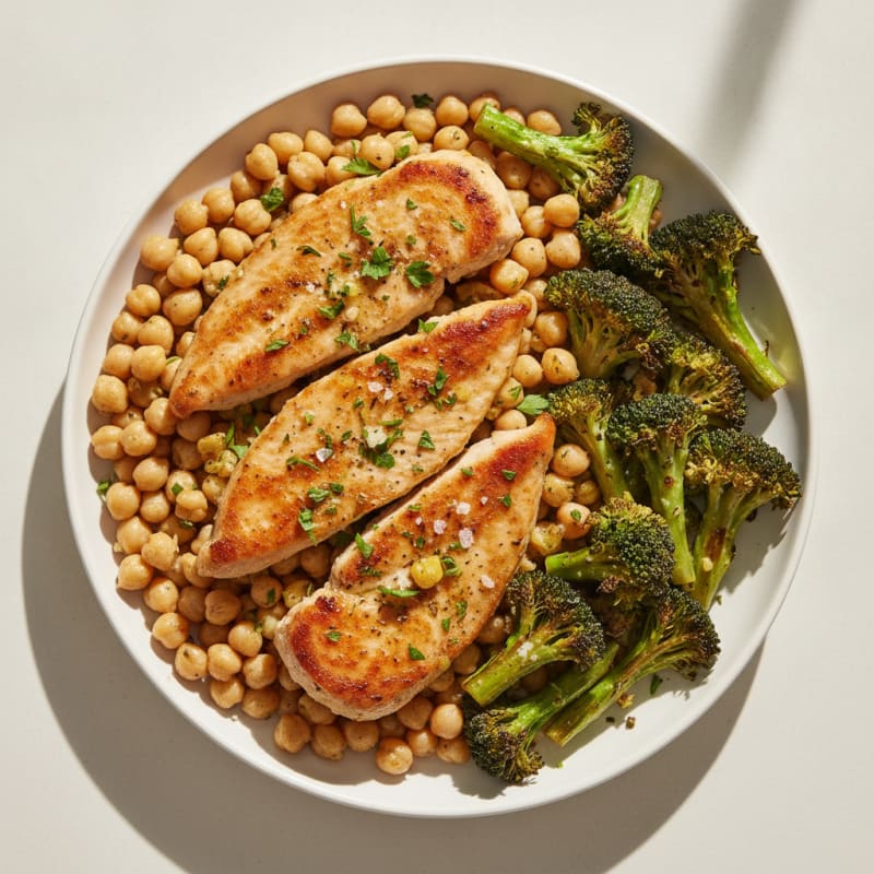 Lemon-Herb Chicken with Roasted Broccoli