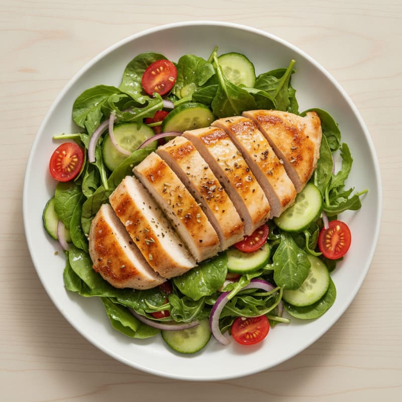Lemon Herb Chicken and Garden Salad