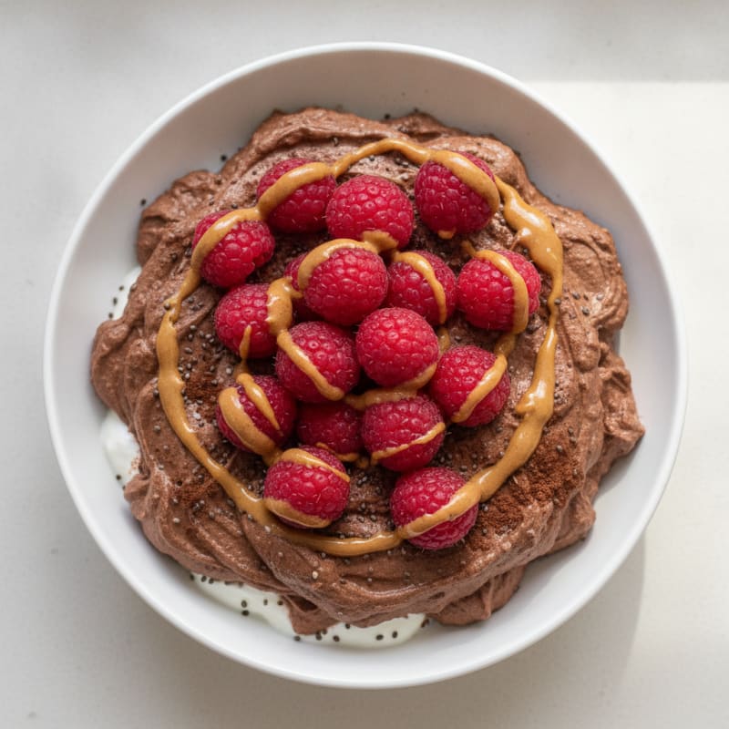 Chocolate Protein Mousse with Greek Yogurt