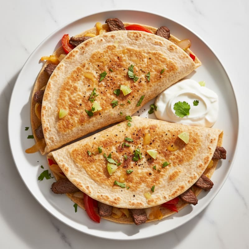 Crispy Chili-Lime Steak Quesadillas
