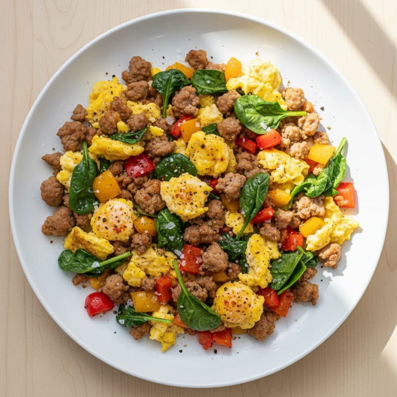 Eggs and Sausage Breakfast Skillet