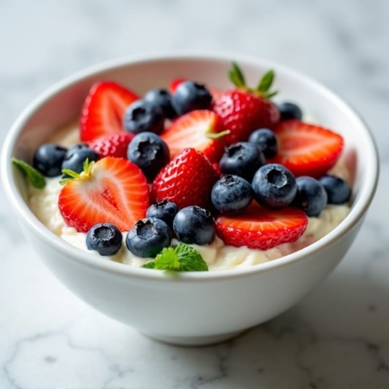 Creamy Cottage Cheese Protein Bowl with Mixed Berries