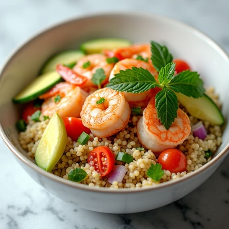 Citrus-Marinated Fresh Shrimp Ceviche Bowl