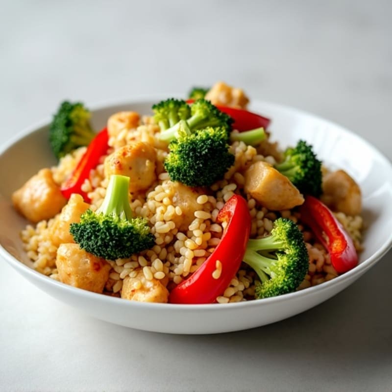 Cauliflower Rice Chicken Stir-Fry