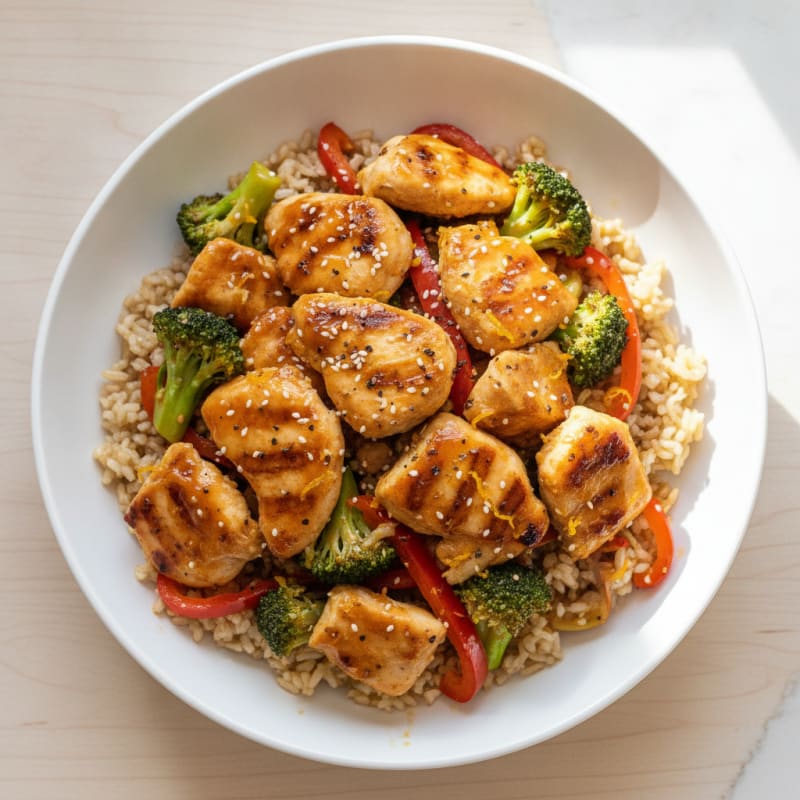 Orange Glazed Chicken Stir-Fry