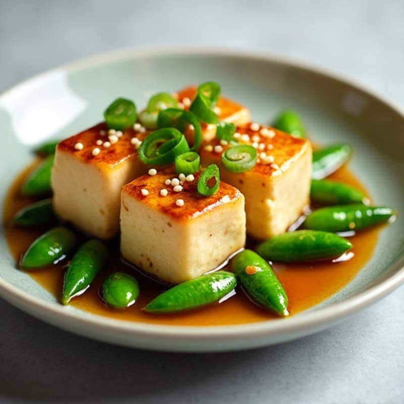 Silky Ginger-Garlic Braised Tofu