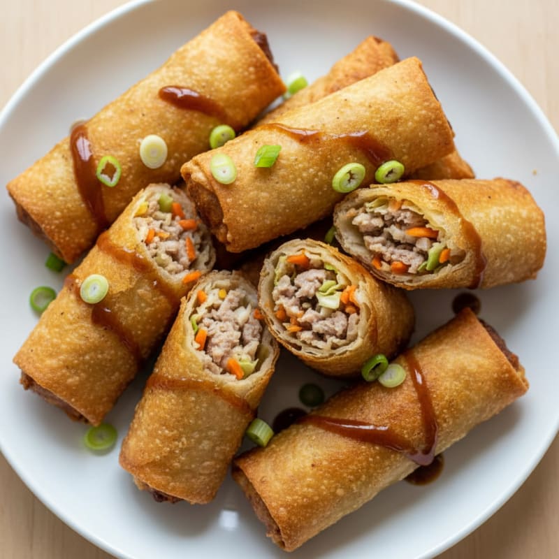 Crispy Golden Pork Lumpia Rolls
