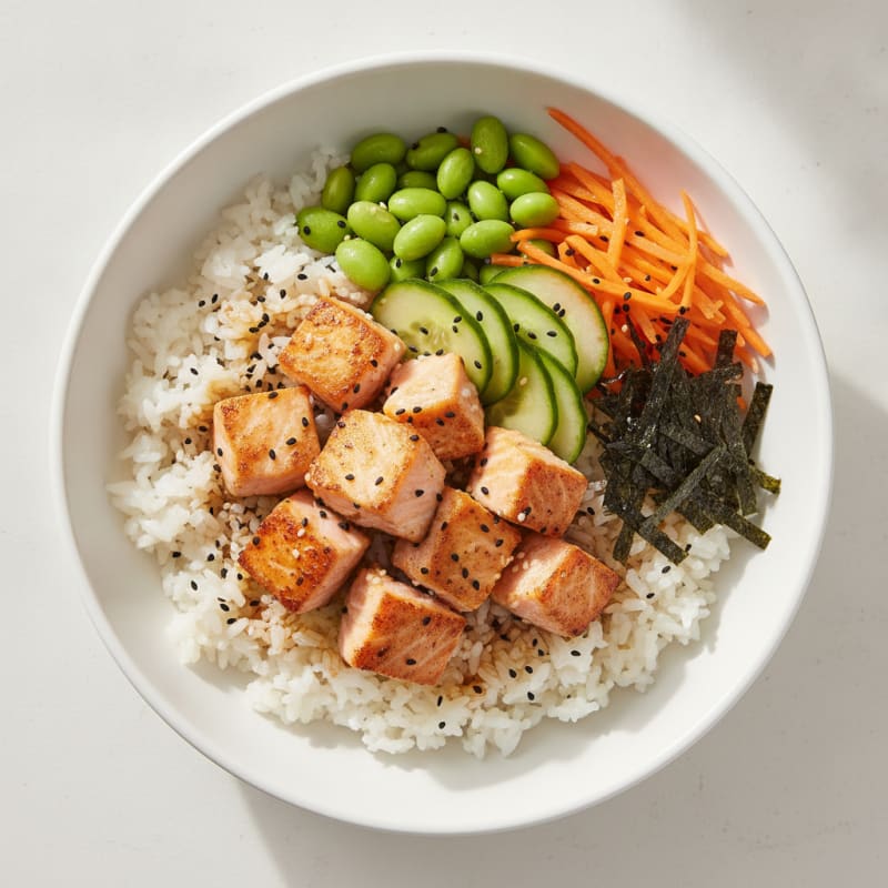 Salmon Sushi Rice Bowl