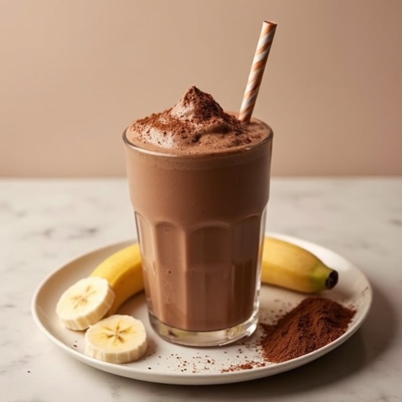 Thick Chocolate Fudge Protein Smoothie