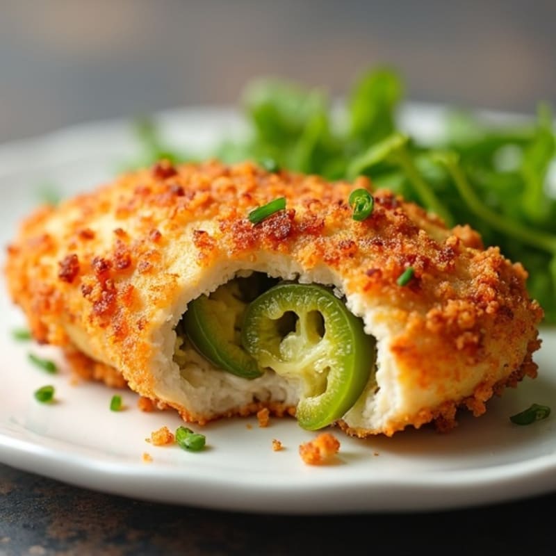 Crispy Baked Jalapeño Stuffed Chicken