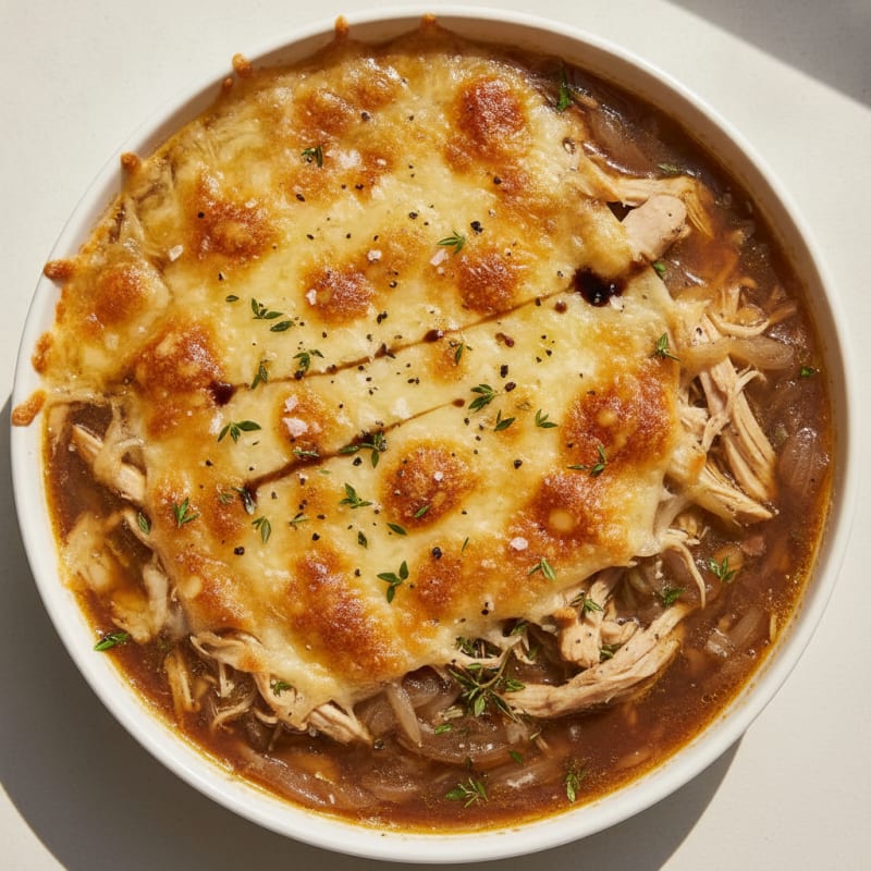 Caramelized Onion and Gruyere Soup