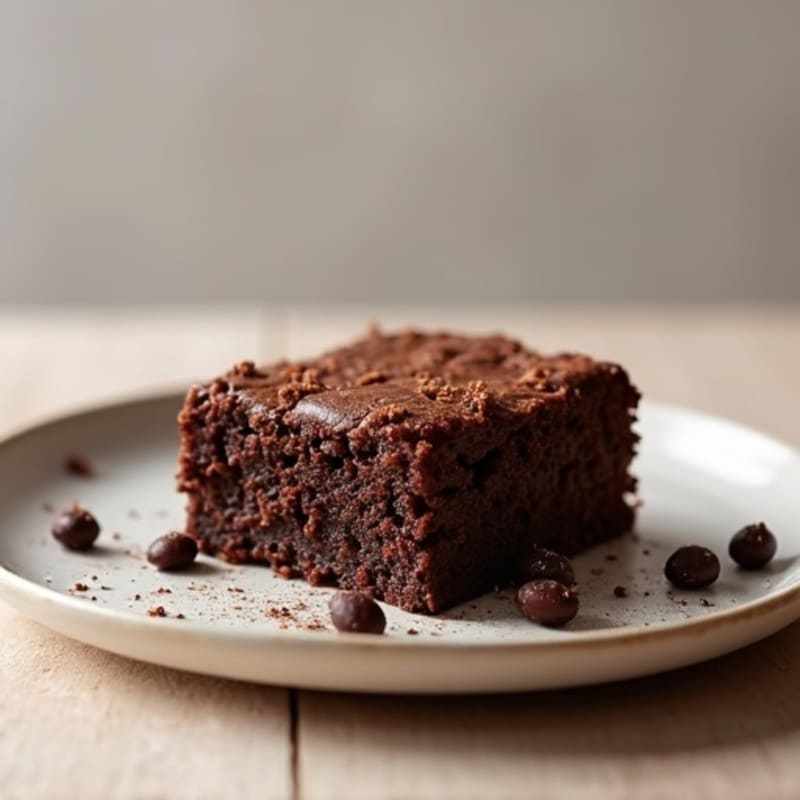 Fudgy Dark Chocolate Protein Black Bean Bake