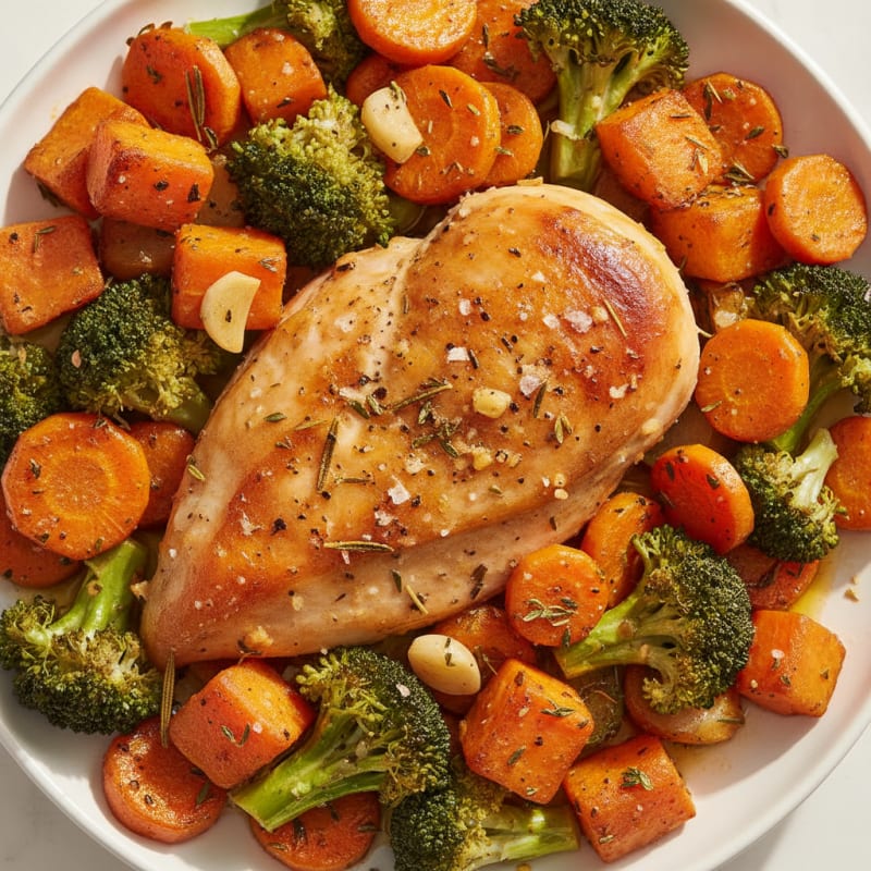 Garlic Herb Roasted Chicken and Vegetables