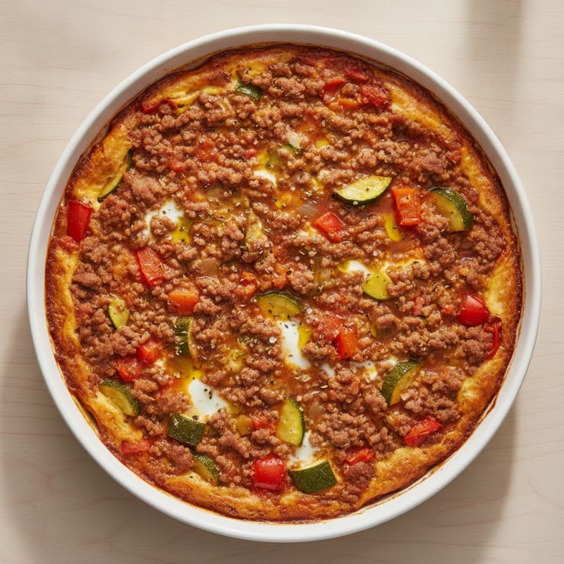 Savory Beef Mince and Vegetable Bake