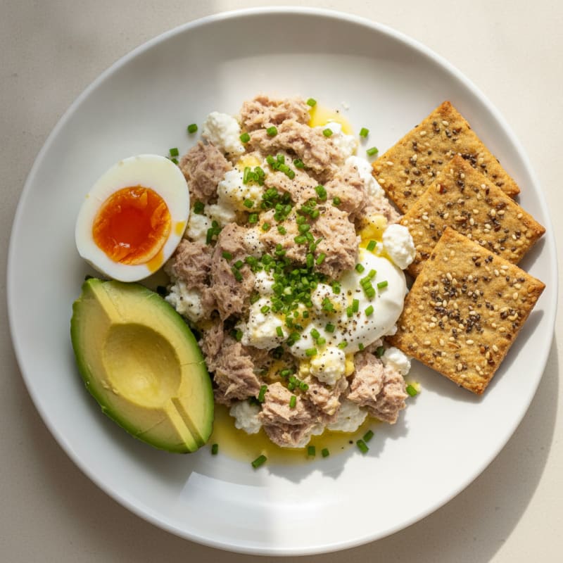 Tuna and Cottage Cheese Protein Bowl