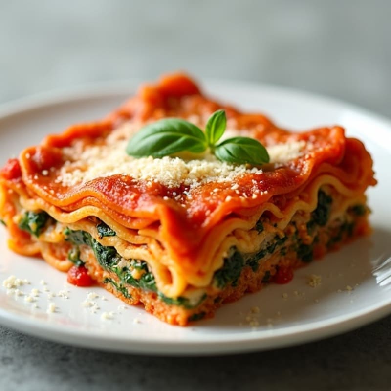 Hearty Lean Ground Turkey Lasagna with Spinach