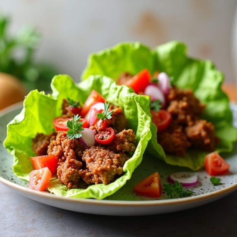 Smoky Slow Cooker Pulled Pork Lettuce Wraps