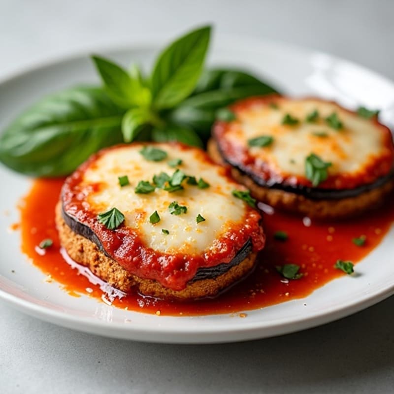 Crispy Baked Eggplant Parmesan
