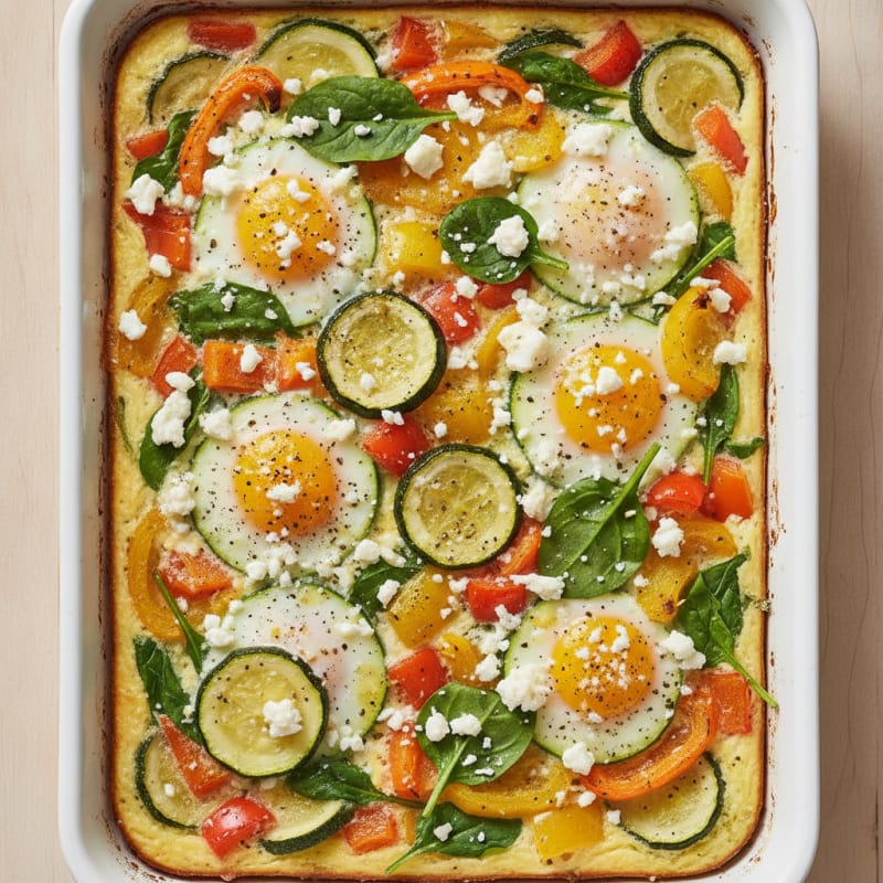 Sheet Pan Eggs with Roasted Vegetables