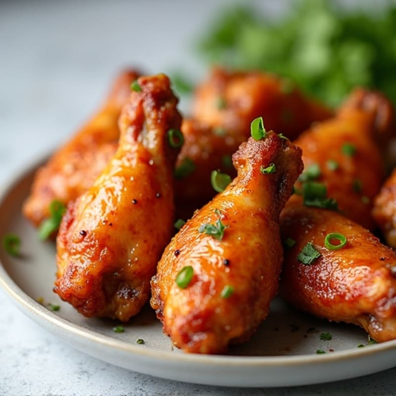 Crispy Baked Honey Garlic Chicken Wings