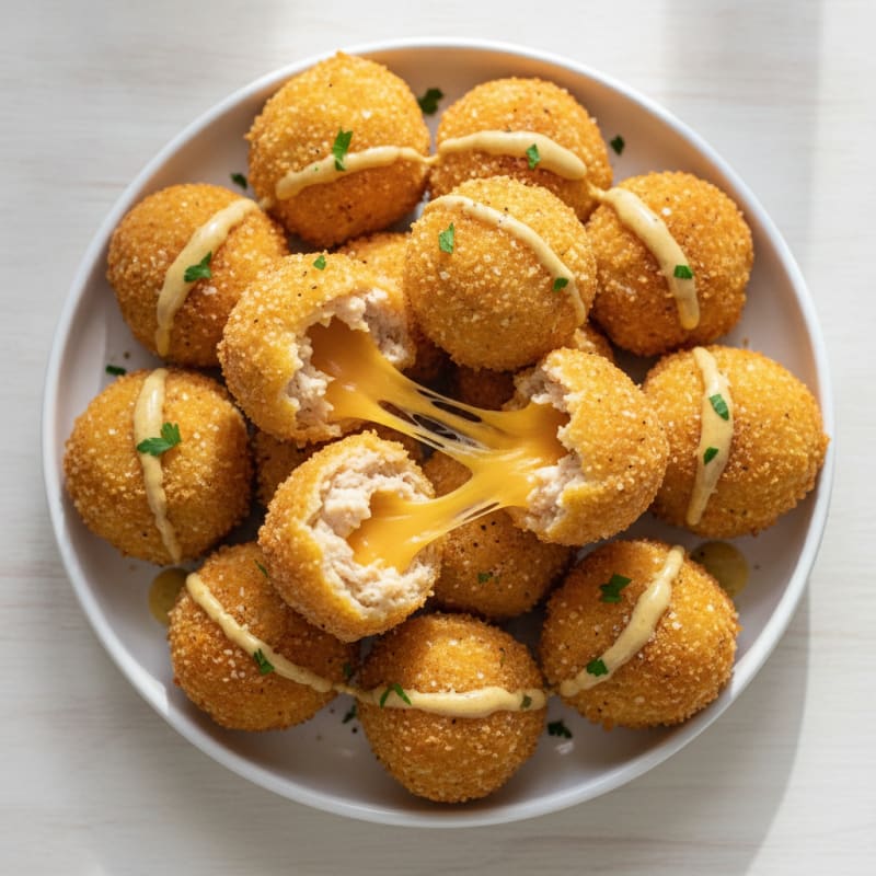 Golden Macaroni and Cheese Bites