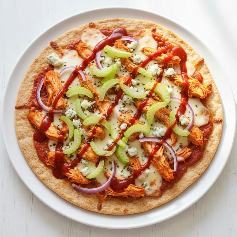 Buffalo Chicken Pizza with Blue Cheese