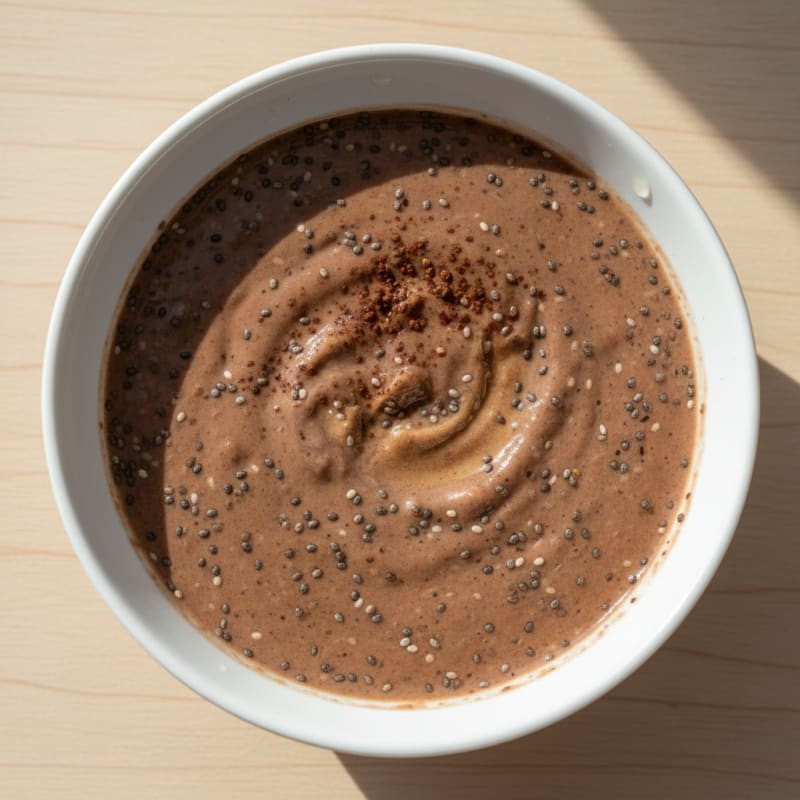 Chocolate Protein Shake with Chia Seeds
